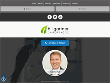 Tablet Screenshot of hillgartnerchiropractic.com